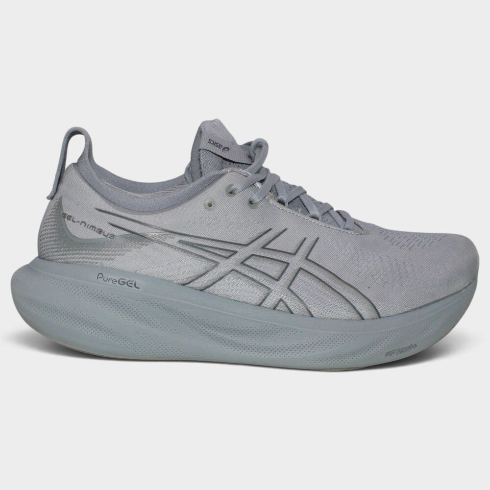 ASICS Gel Nimbus 25 Mens 12 D Sheet Rock Carrier Grey Running Shoes